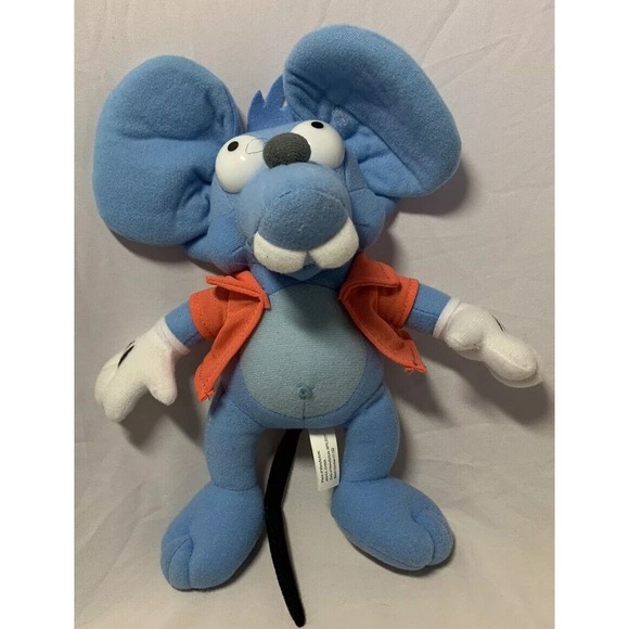 The Simpsons Plush ITCHY Blue Mouse Toy‎ Factory Stuffed Animal Plush Rat - Picture 1 of 5